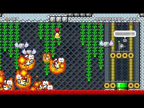 Cheep Cheeps Protect The Castle by JohnnyZ - SUPER MARIO MAKER - No Commentary 一 1AJ