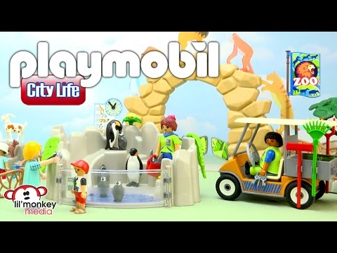 Playmobil City Life Zoo!  Large City Zoo, Children's Petting Zoo, Zoo Animal Care Station and More!
