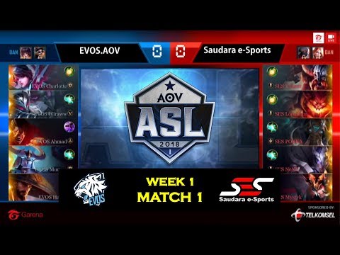 ASL 2018 Season 1 Week 1 - EVOS.AOV vs SAUDARA ESPORT (Match 1)