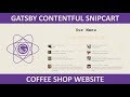 Gatsby Coffee Shop Website
