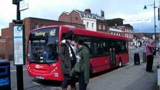 preview picture of video 'Route 465 London Buses At Dorking 21 April 2012'