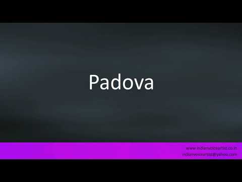 How to pronounce the city in Italy "Padova". (Italian and English)