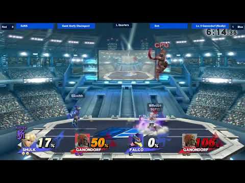 [12/16/17|Sm4sh] Doubles LQF DJKK & Ech VS Dank Dorfy Disrespect & Lv. 9 CPU