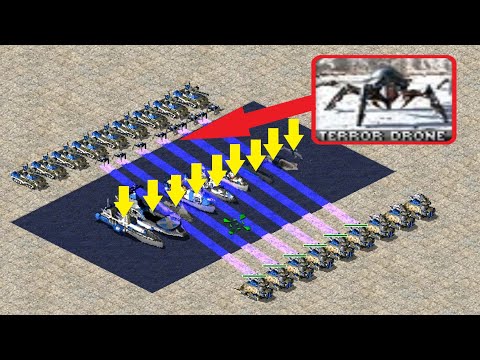 Dropping Terror Drones over Naval - Red Alert 2