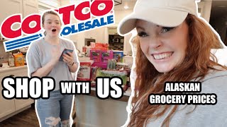 COSTCO ASMR SHOPPING | SHOP WITH US | HOW MUCH DOES FOOD COST IN ALASKA? | Somers In Alaska