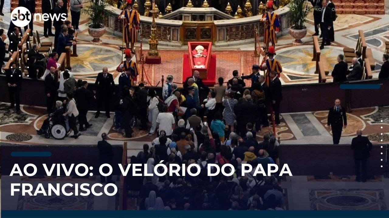 🔴AO VIVO: Acompanhe o velório do Papa Francisco