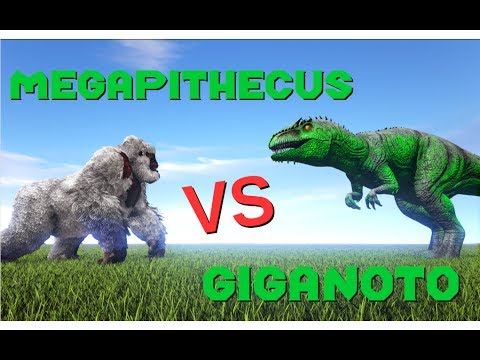 Megapithecus vs Giganotosaurus || ARK: Survival Evolved || Cantex