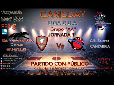 J1 Liga EBA Grupo AA BALONCESTO VENTA DE BAÑOS – CB SOLARES