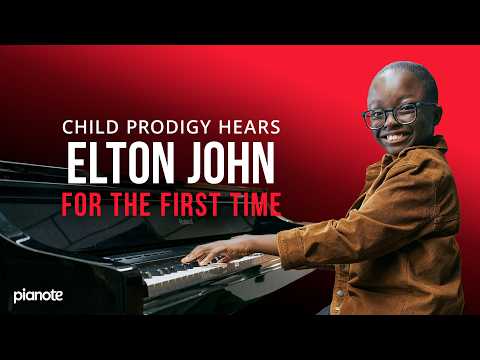 Child Prodigy Hears "Crocodile Rock" (Elton John) For The First Time