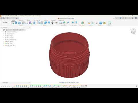 Container Parametric (Fusion 360) Ø15-120mm Hight 20-150mm by kevan ...
