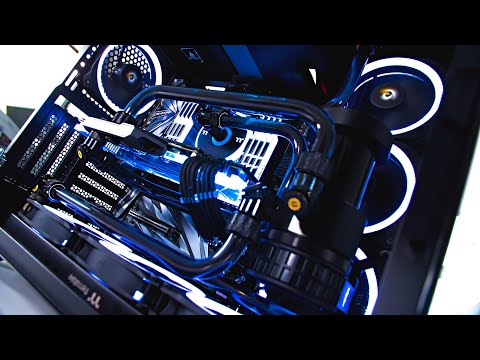 $3000 Ultimate NO RGB Custom Water Cooled Gaming PC Build - Antec P120 Time Lapse