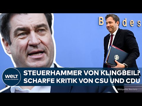 STEUERHAMMER VON KLINGBEIL? Union läuft Sturm gegen höhere Steuerabgaben für Reiche