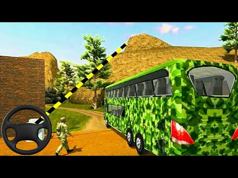 Army Bus Driving 2019 - Military Coach Transporter - Soldier game / Android Gameplay HD