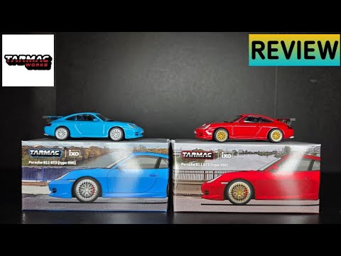 Tarmac Works - Porsche 911 GT3 type 996 - Light Blue & Red - REVIEW