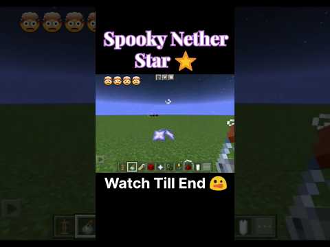 SHOCKING: Scary Nether Star in Minecraft PE 😱🌟 #shorts