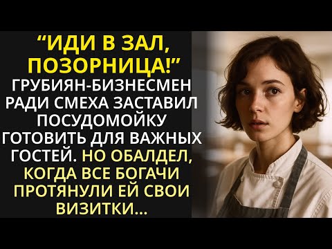 Иди в зал, позорница - рявкнул владелец кафе, и обомлел, когда все богачи зааплодировали посудомойке