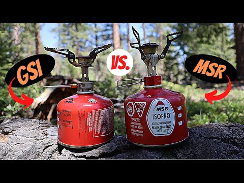 Backpacking for Under $50 GSI Pinnacle Stove vs. MSR Pocket Rocket 2.0