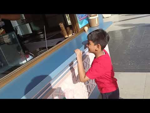 Darshit enjoying at asli pappu dhaba icecream corner