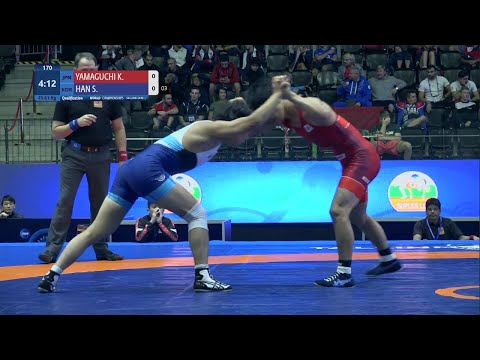 Qual. FS - 61 kg: K. YAMAGUCHI (JPN) v. S. HAN (KOR)