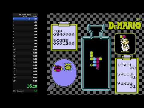 Dr. Mario NES 0-20 Former WR (34:50)