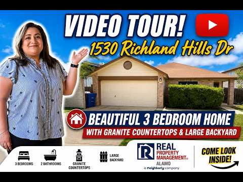 *MOVE IN SPECIAL* Beautiful 3 Bedroom Home with Granite Countertops & Large Backyard property video