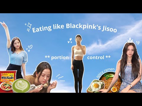 ✨ I ate a BLACKPINK's Jisoo inspired KPOP diet 🥑 portion control // K-pop Glow Up Diary ep_06