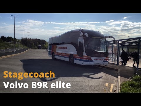Stagecoach in Perth Volvo B9R plaxton elite 53722 (SV11 FSC) service:X56