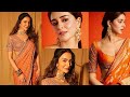 Latest Jewellery Ideas With Orange Saree 2026 Orange Saree With Jewellery Sets Sareejewellery
