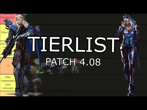 TIER LIST VALORANT | PATCH 4.08 (w/ Fade)