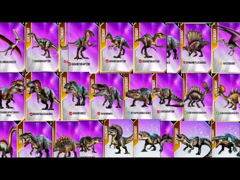30 NEW LATEST JURASSIC WORLD THE GAME DINOSAUR HYBRIDS JWTG NEW DINOSAURS COMING SOON CONCEPTS REVEA