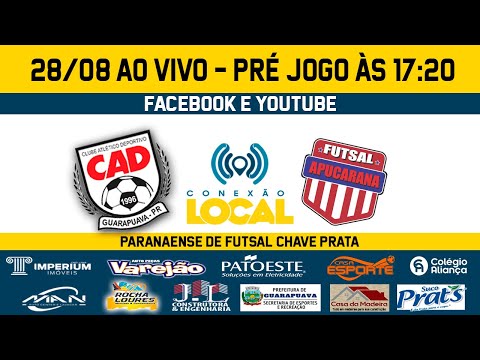 CRESOL/CAD/GUARAPUAVA x APUCARANA FUTSAL 18ª RODADA -Paranaense de Futsal  Chave Prata