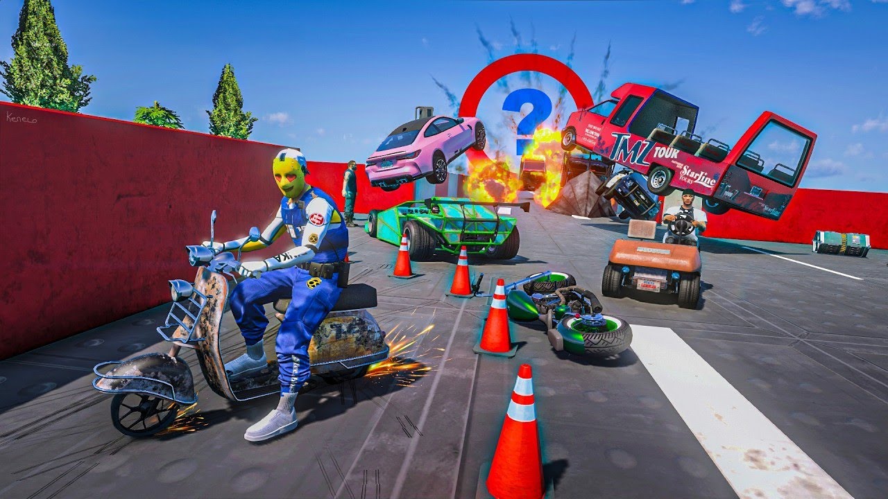 CARA A CARA CON COCHES ALEATORIOS Y EL ÚLTIMO EXPLOTA! HE APARCADO!! - GTA 5 ONLINE