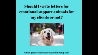 Writing a letter for an emotional support animal
