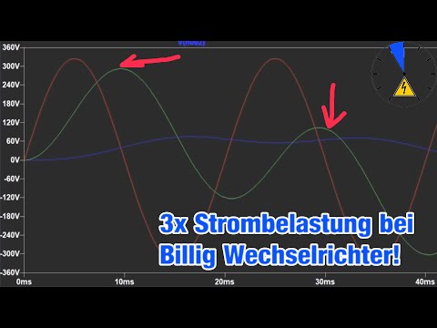 Billig Sinus (Rechteck) Inverter zerstört Schaltnetzteile Hier der Beweis! Simulation in LT Spice