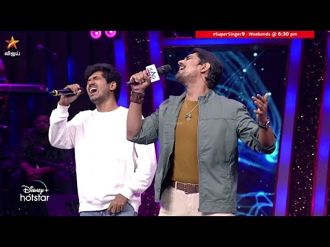 வேற லெவல் performance 👏 #Siddharth & #NivasKPrasanna 😃 | Nira Song | Super Singer Season 9