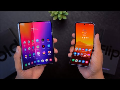 Samsung Galaxy Z Fold 4 and Flip 4 Unboxing + 1st Impressions!