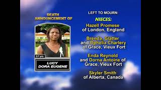 Lucy Dora Eugene ~ Long Obituary