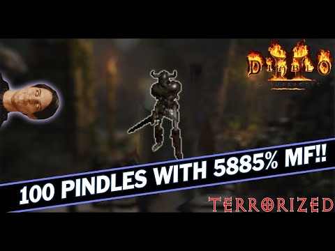 100 Pindle with 5885% Magic Find! Terrorized Diablo 2 Resurrected #d2r #diablo2 #diablo2resurrected