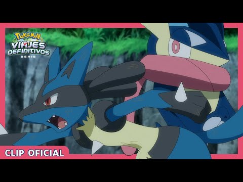 ¡Greninja vs. Lucario! | Serie Viajes Definitivos Pokémon | Clip oficial