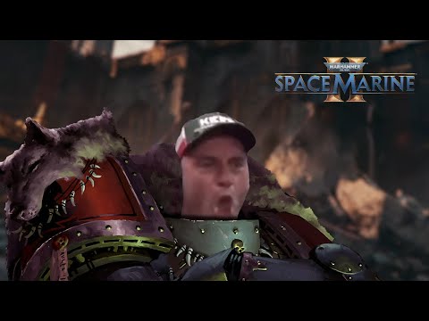 Imperial Guardsmen overhearing two Space Wolves