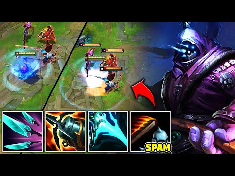 Jax with Quickblade is a literal cheat code (E is up every 1.5 seconds)