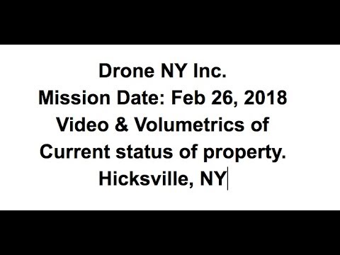 DRONE NY Inc - Volumetric Mission