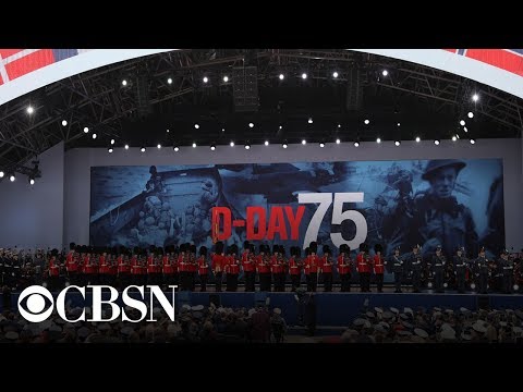 75th Anniversary of D-Day from Normandy, France | CBS News Special Report, live stream