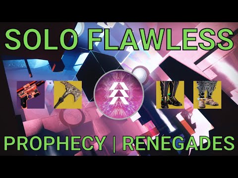 Solo Flawless Prophecy on Hunter | Renegades (Destiny 2)