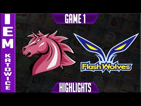 UOL VS FW G1 - IEM Katowice 2017 Day 2 - Unicorns of Love vs Flash Wolves Game 1