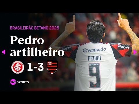 PEDRO MARCA 2 GOLS EM 5 MINUTOS E FLA ABRE DISTÂNCIA NA LIDERANÇA | INTERNACIONAL 1X3 FLAMENGO