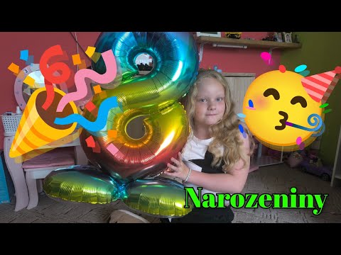 Dianka má narozeniny 🥳🎉❤️ Oslava a dárečky 🤩♥️ #familyvlog #familylove