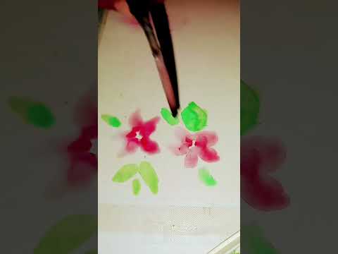 beautiful flower 🌺 water colour cakes