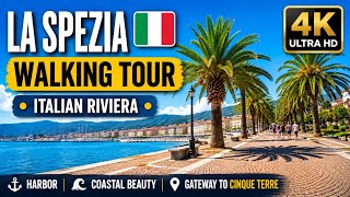 La Spezia, Italy 🇮🇹 | 4K Walking Tour | Italian Riviera & Coastal Beauty