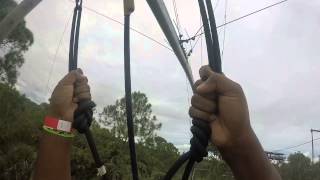 preview picture of video 'Zip-Lining Roller Coaster in Florida at Forever Florida Adventures'